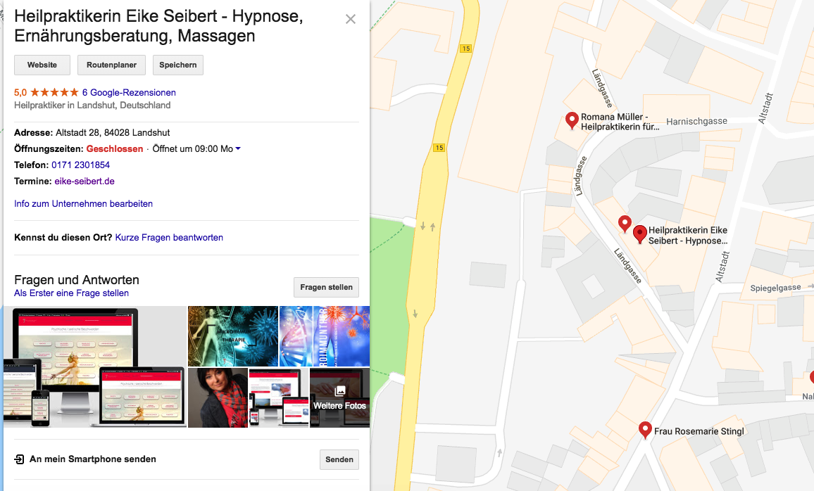 eike seibert google maps eintrag beispiel heilpraktiker marketing