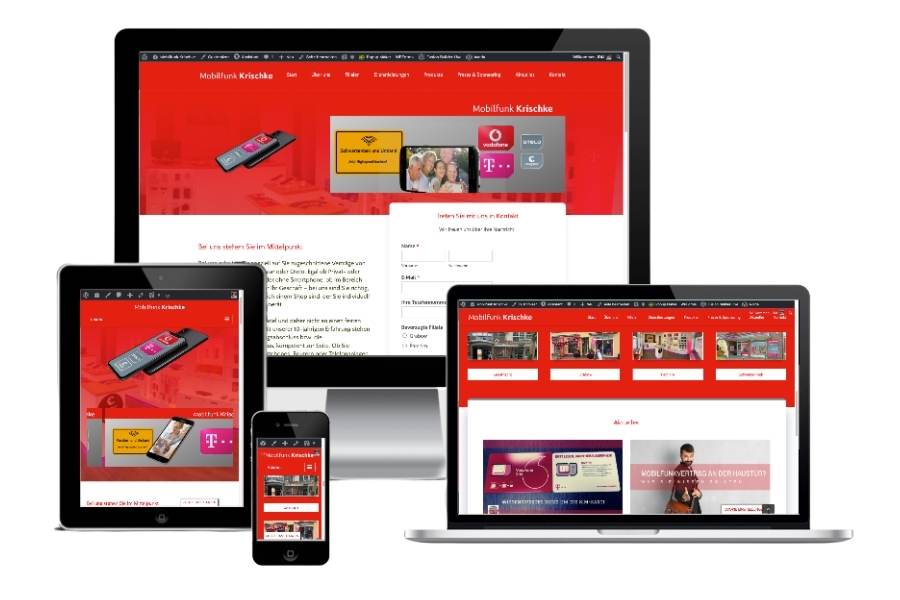 Webdesign Referenz iDIA Marketing - Mobilfunk Krischke
