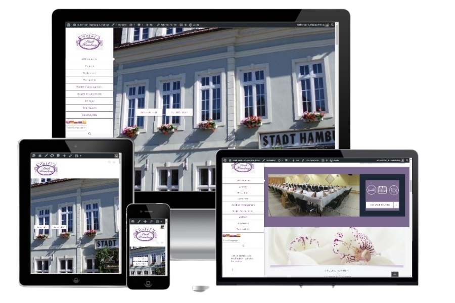 Hotel Stadt Hamburg - Referenz Webdesign iDIA MArketing