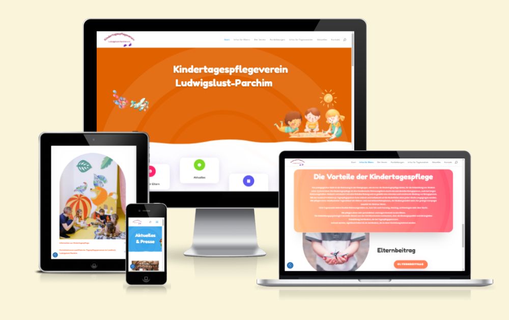 Referenz Kindertagespflegeverein Ludwigslust-Parchim - Webdesign by iDIA Marketing