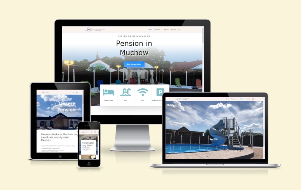 Referenzen Webseiten - Pension Muchow - iDIA Marketing